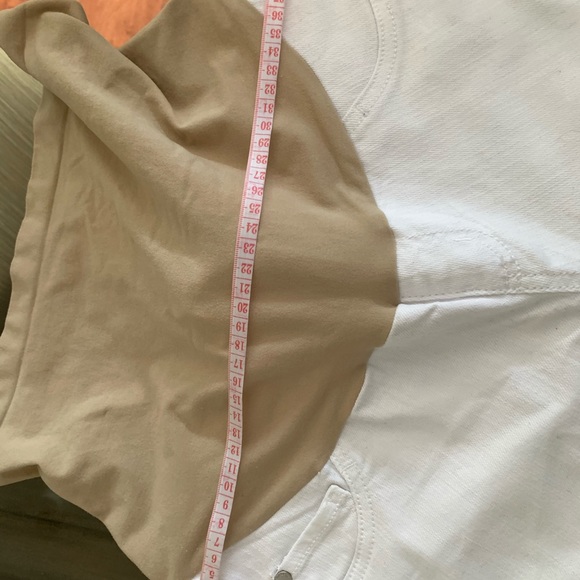 Maternity White Jeans size L cropped length - Picture 4 of 8